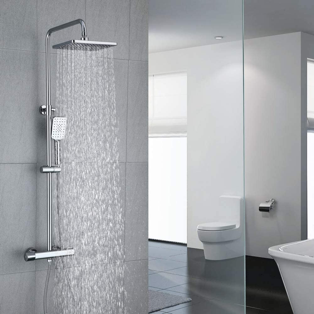 Duschsystem mit Thermostat Regendusche Duschset