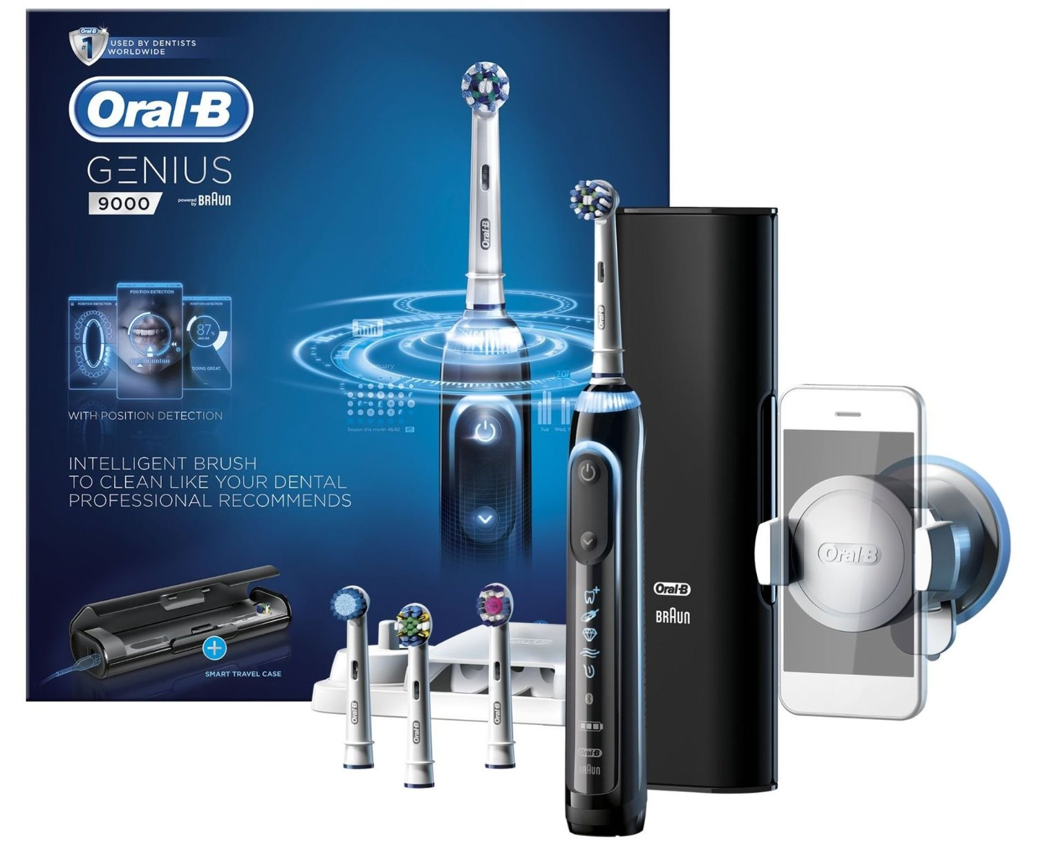 Oral-B Genius 9000s + Oral-B Precision Clean 4+1 für 105€