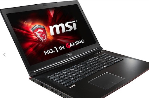 msi gp72 gaming notebook