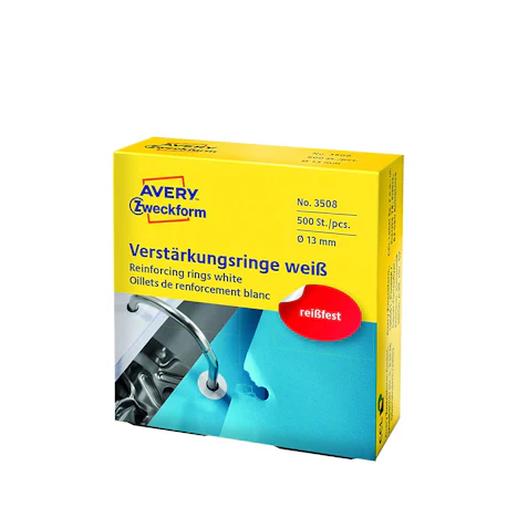Avery Zweckform 3508 Verstärkungsringe (Ø 13 mm) 500 Stück weiß