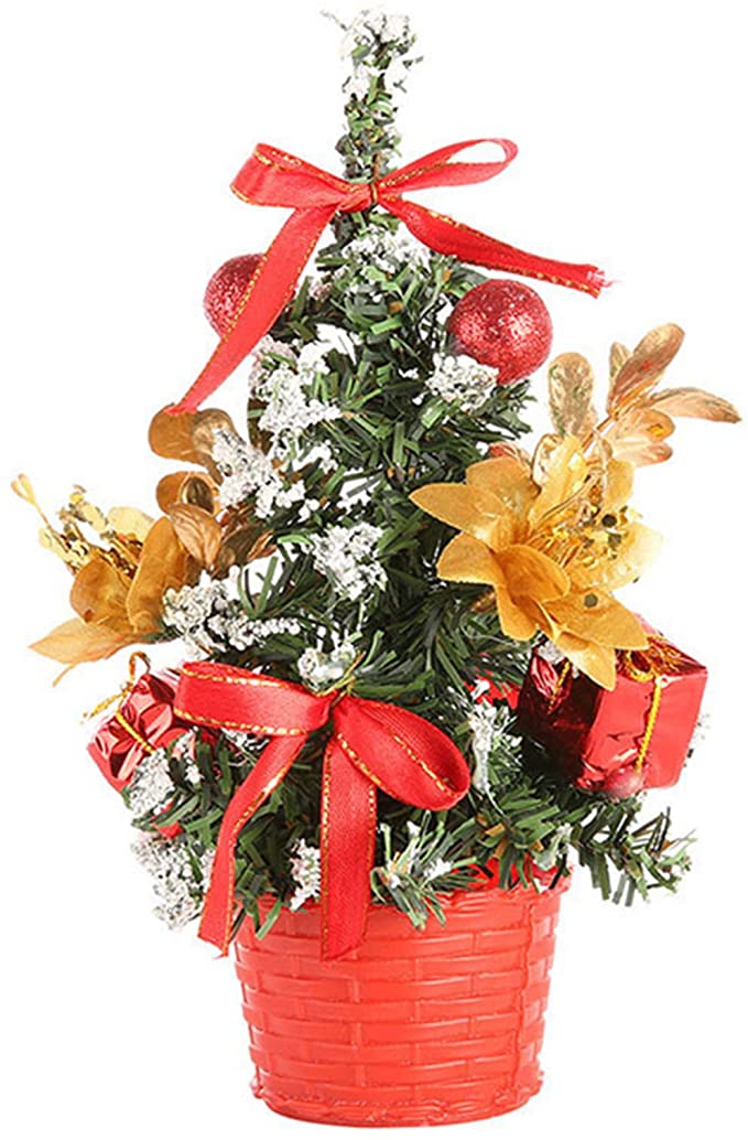 Irishom Mini Weihnachtsbaum Tannenbaum Innen Künstlicher Christbaum für die Weihnachts- und Adventszeit