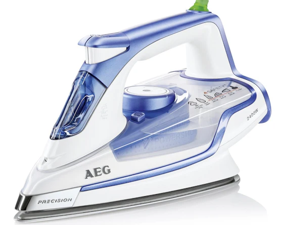 AEG DB 6150 für 48€ - Dampfbügeleisen mit 2400 Watt, 180g Dampfstoß, Resilium 500 Bügelsohle und Abschaltautomatik