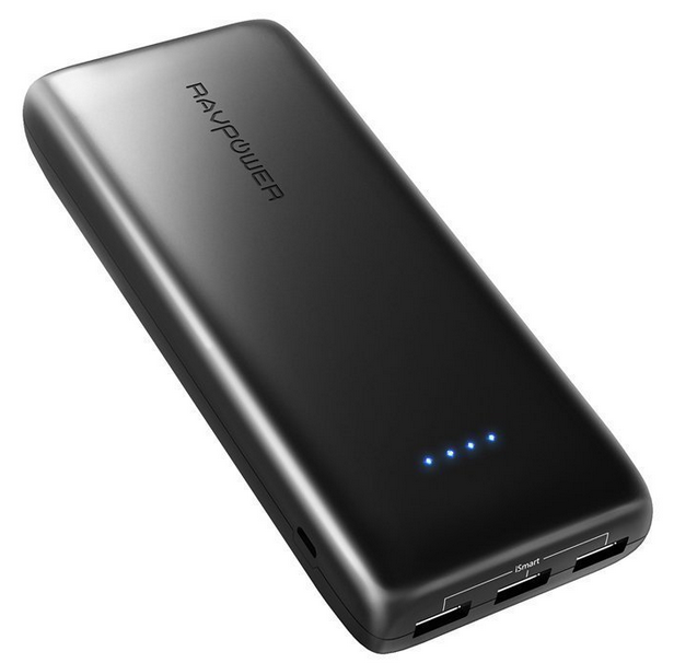 Powerbank RAVPower für 17€ - 22000mAh, 5,8A Ausgang, 3 Ports