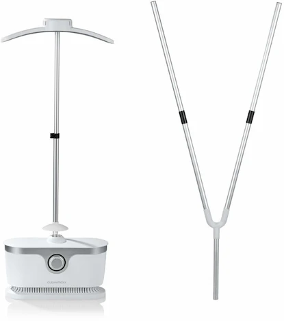 13% Nachlass auf CLEANmaxx Bügler 1800W silber/weiß für Hemden & Blusen + Bügler-Aufsatz für Hosen