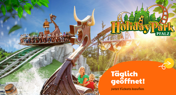 Holiday Park Haßloch (Pfalz) Tagesticket für 26€ – Tickets gültig bis 22. Juli 2022