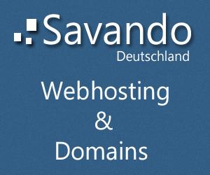 [Savando] Webhosting ab 1,20 € / Monat, Domains ab  0,23 € / Monat