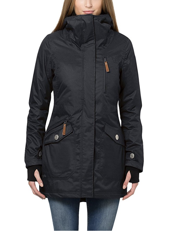 Berydale Damen Parka mit Kapuze und Daumenschlaufen
