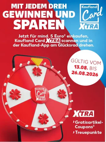 Kaufland Card XTRA Glücksrad kommt zurück