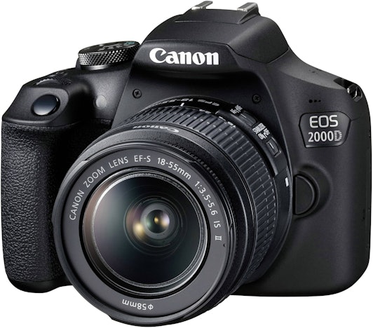 Canon EOS 2000D im Kit 18-55 mm IS II für 299€ - Spiegelreflexkamera