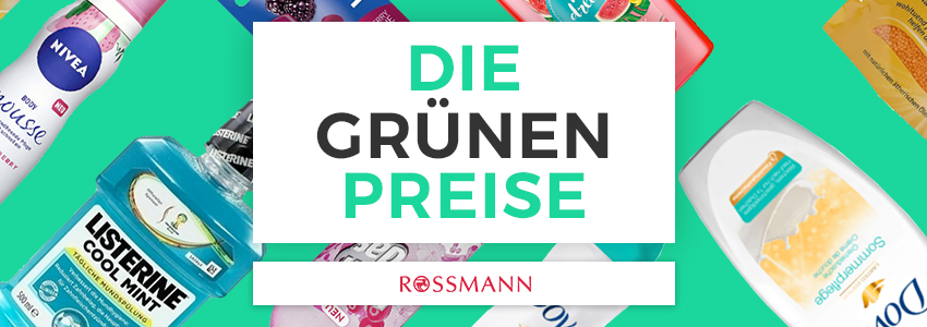 Top 10 Grüne Preise bei Rossmann am 05.09.2018 - z. B. Fa Dusche für 0,70€