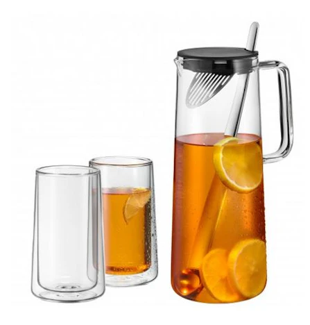 WMF Karaffe mit Sieb und Löffel + 2 Doppelwandgläser für 25€ *UPDATE*