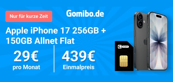 🍏🔥 Apple iPhone 17 + 150GB Congstar-Tarif für 29€ mtl.