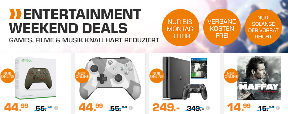 Saturn Weekend Deals - z.B. PS4 Slim 1TB + The Last Guardian für 249€