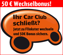 50€ Startguthaben im Berliner Lokaltarif bei DB Flinkster Carsharing für ehemalige Sixti Car Club Kunden (Update)