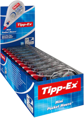 (Prime)Tipp-Ex Mini Pocket Mouse Korrekturroller 10er Pack