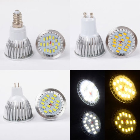 E14 GU10 MR16 6W Weiß LED Strahler Birnen Lampen für nur ab 3,25€ inkl. Versand
