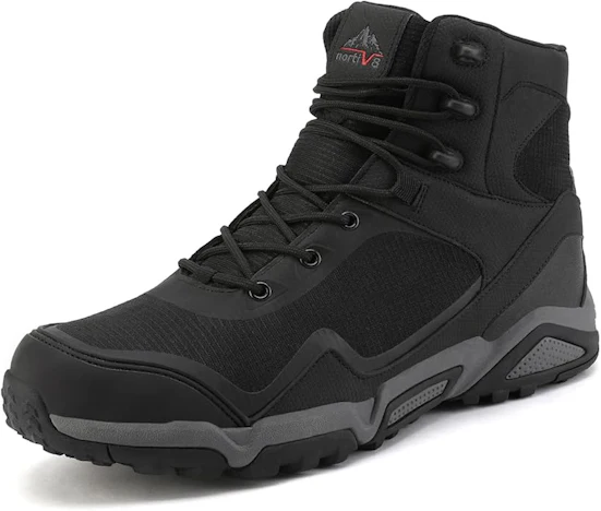 NORTIV 8 Herren Mid wasserdichte Wanderschuhe leichte Trekking- und Bergschuhe