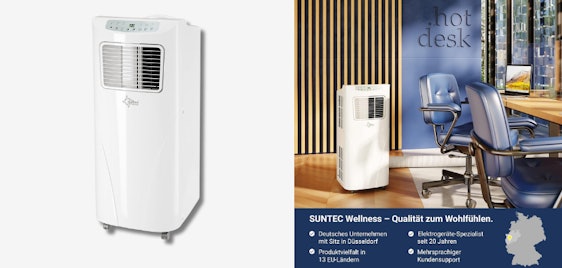 Suntec Fresh 7000 Eco für 199€ - mobile Klimaanlage, 7000 BTU/h, energieeffizient A