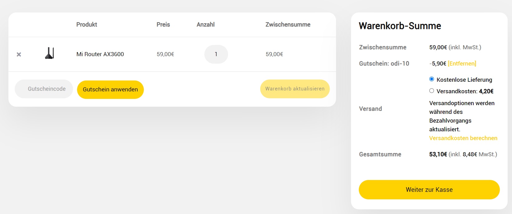 Odiporo-Gutschein-eingeben Odiporo-Gutschein-eingeben