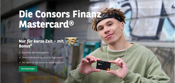 75€ sichern! 🤩 Kostenlose Consors Finanz Mastercard 💳