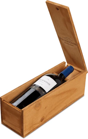 Aktion: Piedemonte Cabernet Sauvignon Crianza Navarra DO Magnum 1,5l + Holzkiste 44% günstiger