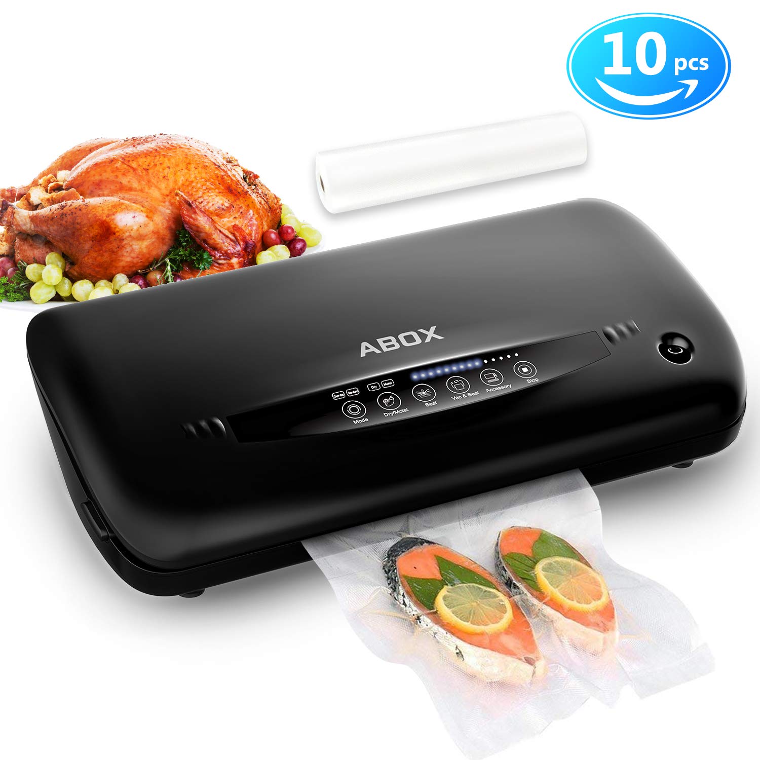 5 in 1 Vakuumiergerät mit eingebautem Cutter + Zubehör