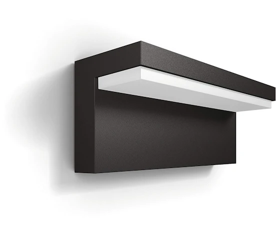 Philips myGarden LED Wandaussenleuchte Bustan, 4,5W, 4.000 lm Anthrazit