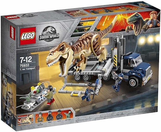 Lego Jurassic World 75933 für 55€ - T. Rex Transport mit 609 Teilen