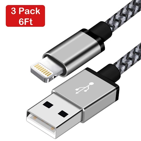60%OFF 3 * 2M Nylon iPhone Ladekabel mit Lightning Stecker