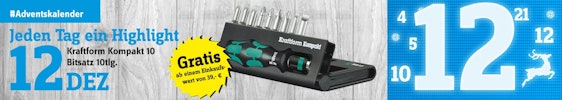 Wera Kraftform Kompakt gratis ab 39€ MBW bei Conrad - 10-teiliges Bit Set