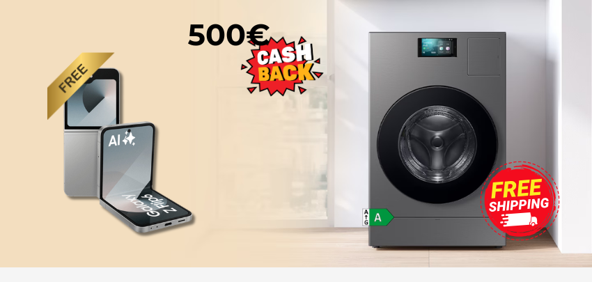 Samsung BESPOKE AI Waschtrockner für 3.324€ vorbestellen mit 500€ Cashback &amp; Galaxy Z Flip6 gratis