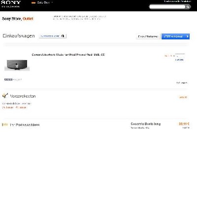 Sony CMT-V50iP Generalüberholt Docking-Statione mit Lautsprecher für iPhone iPod iPad für 88,11€