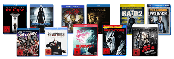Günstige FSK-18-Filme bei Amazon - z.B. Horror-Schocker und Thriller