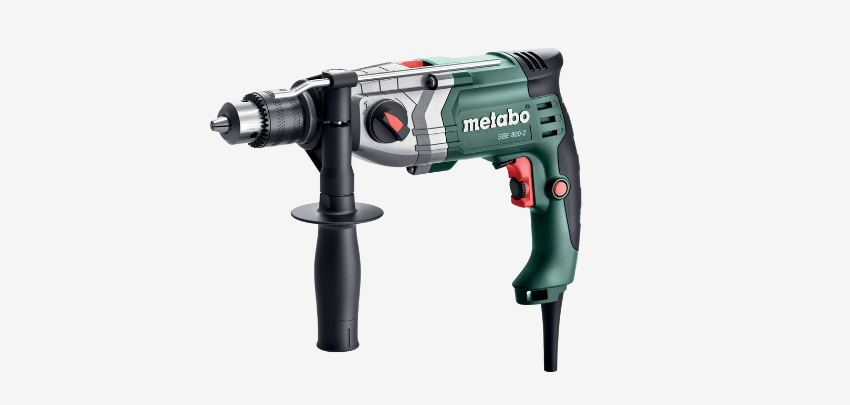 Metabo Schlagbohrmaschine SBE 800-2 für 88€ - Gute Qualität, Sicherheitskupplung, inkl. Koffer