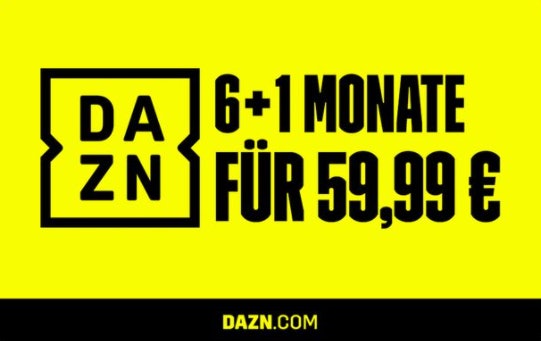 DAZN-Gutschein: 7 Monate für 59,99€ ⚽🏈🏀 - für Neu- und Bestandskund:innen