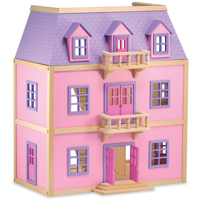 45% auf Melissa &amp;amp; Doug Multi-Level Holz-Puppenhaus (14570) sparen