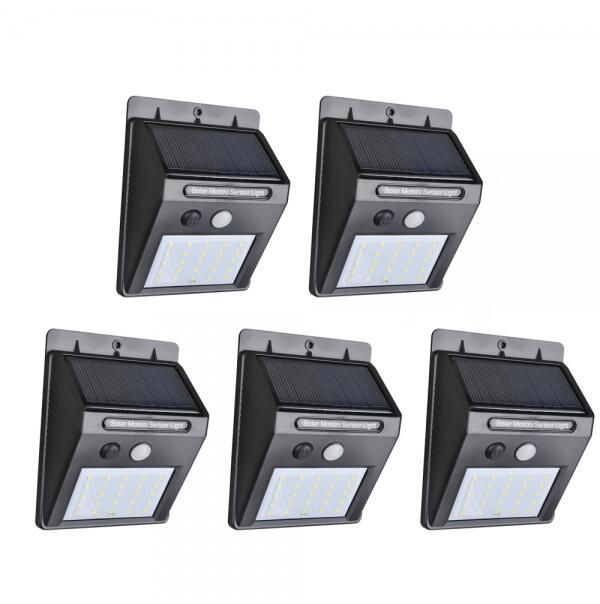 Kabelloses 25LED Solar Bewegungsmelderlicht (5 Pack) für 29,34€ statt 32,79€