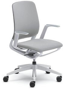 Sedus Drehstuhl mit Armlehnen Sitz-/Rückenpolster lichtgrau: Spart 68,01€