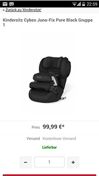 Cybex Juno-fix Kindersitz für 95€ - Isofix, Gruppe 1 *UPDATE*