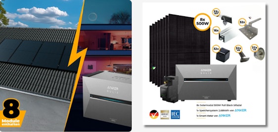 Anker SOLIX Solarbank 3 Pro für 1.899€ - Solarkraftwerk-Set, 4.000W, Bifazial inkl. Speichersystem