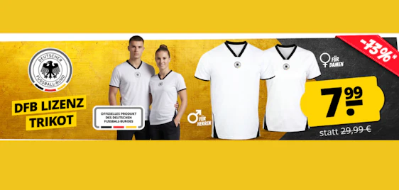 Fan-Style zum Bestpreis! ⚽ DFB Deutschland Herren Lizenz Trikot für nur 17,89€ inkl. Versand 🇩🇪