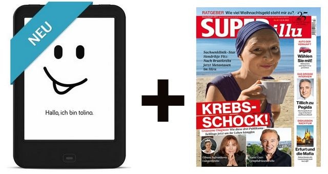 Tolino Shine 2 HD + SUPERillu Halbjahresabo für 99 euro